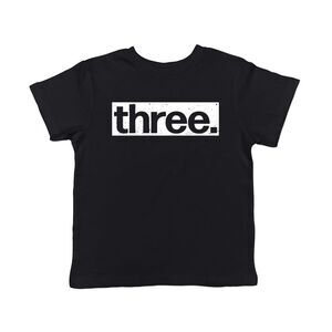 Toddler Funny T Shirts Three Sarcastic Birthday Tee For Young Kids
